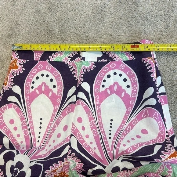 Zara paisley multicoloured printed retro bohemian flare pants - Picture 11 of 15